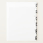 Monogram Simple Minimalist White Personalized Name プランナー手帳 (裏面)