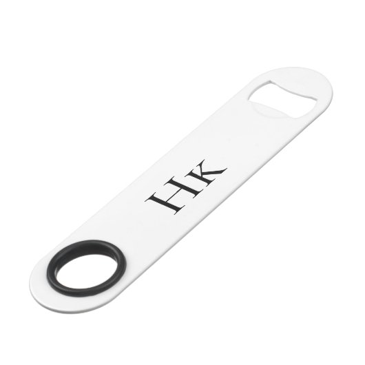 Monogram Simple Modern Minimalist Monogrammed スピード栓抜き (裏面アングル)