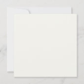 Monogram Simple Modern Monogrammed Ivory Notecard ノートカード (裏面)