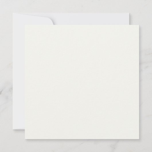 Monogram Simple Monogrammed Ivory Gold Notecard ノートカード (裏面)