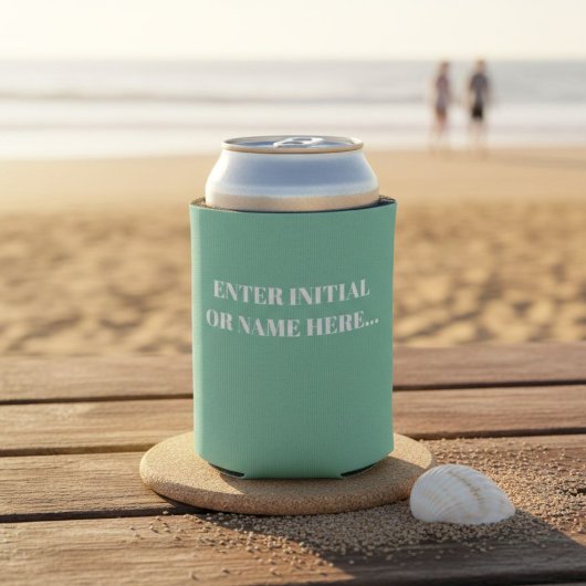 Monogram Slim Can Cooler – Custom Bridesmaid 缶クーラー