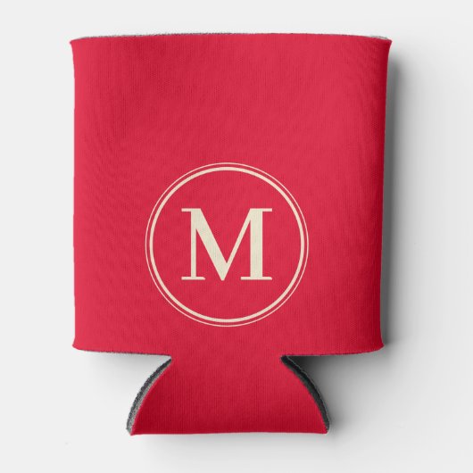 Monogram Solid Cherry Picking Pink Color  缶クーラー (正面)