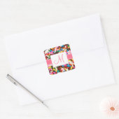 Monogram Sprinklesスタンプ スクエアシール (封筒)
