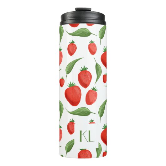 Monogram Strawberry Leaf Thermal Tumbler タンブラー (正面)