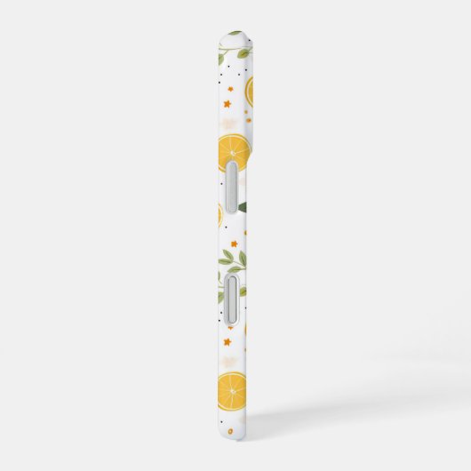 Monogram Summer Lemon Pattern iPhone Case 16ケース (右側面)