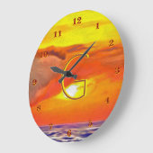 Monogram Sunset 2443 ラージ壁時計 (傾斜)