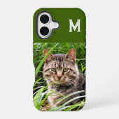 Monogram Tabby Catフォトフォンケース iPhone 16ケース (裏面)