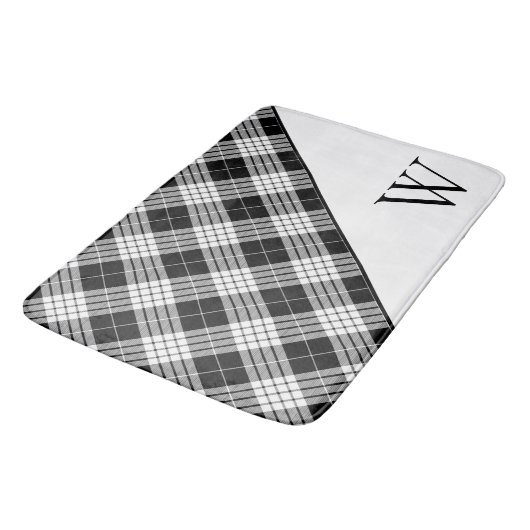 Monogram Tartan Plaid バスマット (アングル)