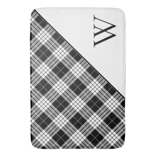 Monogram Tartan Plaid バスマット (正面縦)