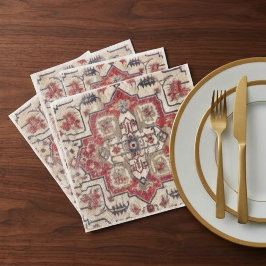 Monogram Traditional Persian Anatolian Floral スタンダードカクテルナプキン