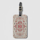 Monogram Traditional Persian Anatolian  Floral ラゲッジタグ (正面縦)