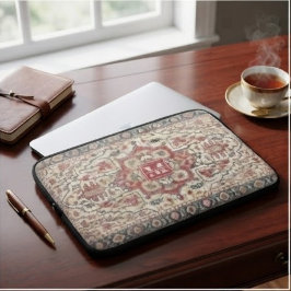 Monogram Traditional Persian Anatolian Floral ラップトップスリーブ
