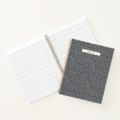 Monogram Vintage Quill & Ink Custom Name Writing ノートブック (内部)