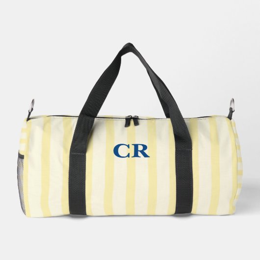 Monogram Vintage Yellow Stripes ダッフルバッグ (裏面)