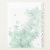 Monogram Watercolor Green 2025 Floral Planner プランナー手帳 (裏面)