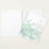 Monogram Watercolor Green 2025 Floral Planner プランナー手帳 (ディスプレー)