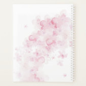 Monogram Watercolor Pink 2025 Floral Planner プランナー手帳 (裏面)