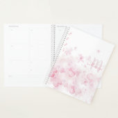 Monogram Watercolor Pink 2025 Floral Planner プランナー手帳 (ディスプレー)