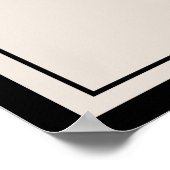 Monogram Wedding Classic Welcome Sign ポスター (角)