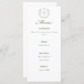 Monogram Wedding Menus メニュー (正面/裏面)