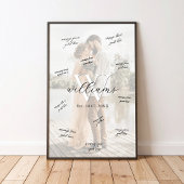 Monogram Wedding Signature Guest Book Poster ポスター