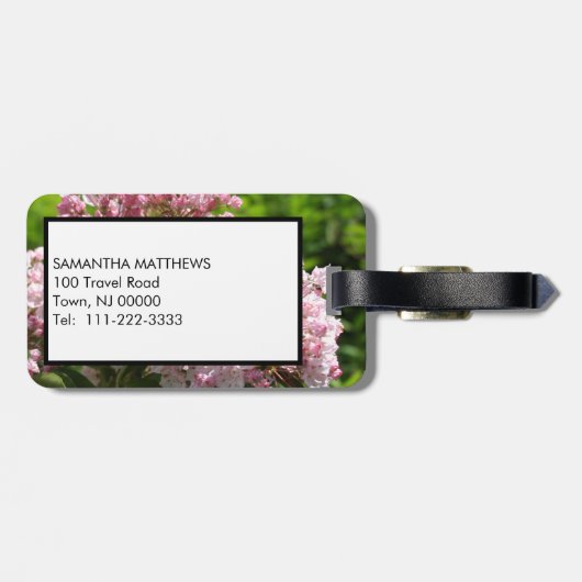 Monogram White Mountain Laurel Floral  ラゲッジタグ (裏面横)