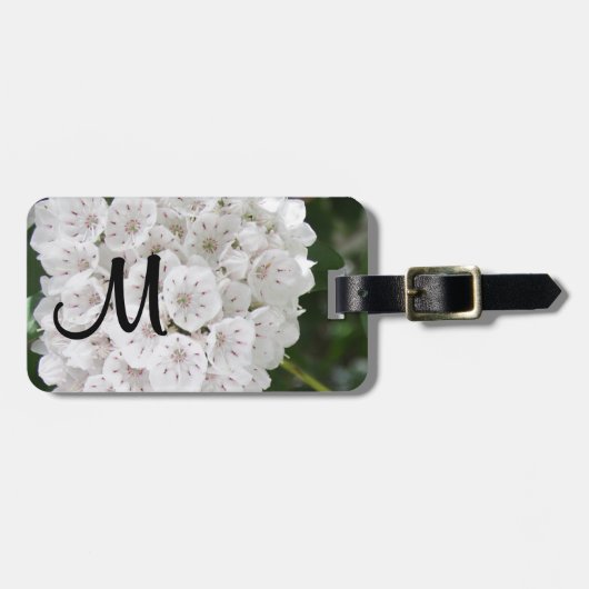 Monogram White Mountain Laurel Floral  ラゲッジタグ (正面横)