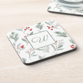 Monogram Winter Botanical Drink Coaster コースター