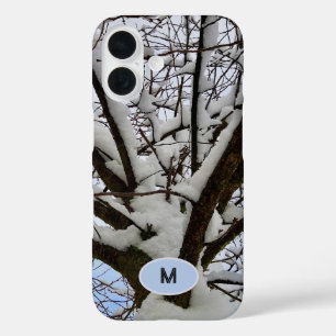 Monogram Winter Snowy Tree Crown写真 –  iPhone 16ケース