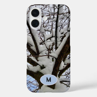 Monogram Winter Snowy Tree Crown写真 – iPhone 16ケース