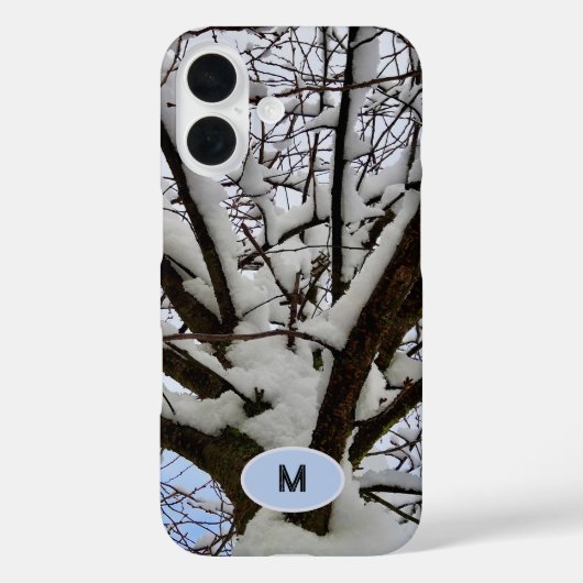 Monogram Winter Snowy Tree Crown写真 –  Case-Mate iPhoneケース (裏面)