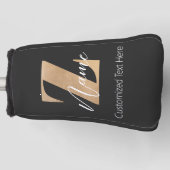 Monogram with Initial Z & Custom Name Personalized ゴルフヘッドカバー (正面)