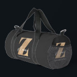 Monogram with Initial Z & Custom Name Personalized ダッフルバッグ<br><div class="desc">If you’re searching for a personalized gift that truly stands out, especially for someone whose name starts with the letter “Z”, you’ve found the perfect match. This customizable monogram design is a meaningful, modern, and stylish way to show you care. Make it uniquely theirs by adding your own custom text—birthday...</div>