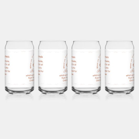Monogram with Name Catholic Blessing Drinkware Set ガラス缶 (右)