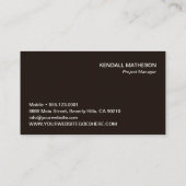 Monogram Wood Construction Contractor branding 名刺 (裏面)