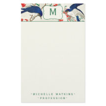 Monogram Woodblockエレガントバ日本のード