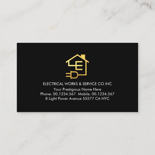 Monogram Your Electrical Name 名刺 (裏面)