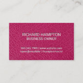 Monogram | Zig Zap Pattern | Leather 名刺 (裏面)