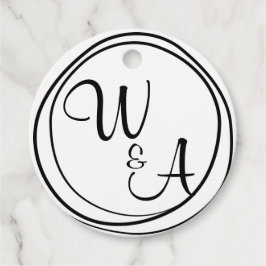 Monograma com duas letras フェイバータグ