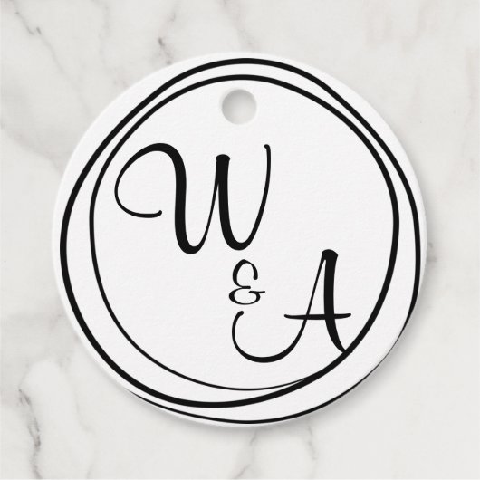 Monograma com duas letras フェイバータグ (正面)