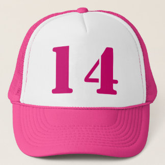 Monograma de encargo plantilla en blanco número 14 キャップ