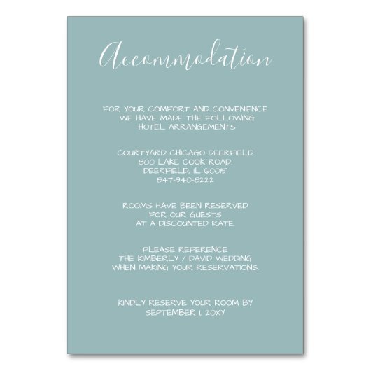 MonogramCrest金ゴールドダスティ結婚ブルーのカード テーブルナンバー (正面)