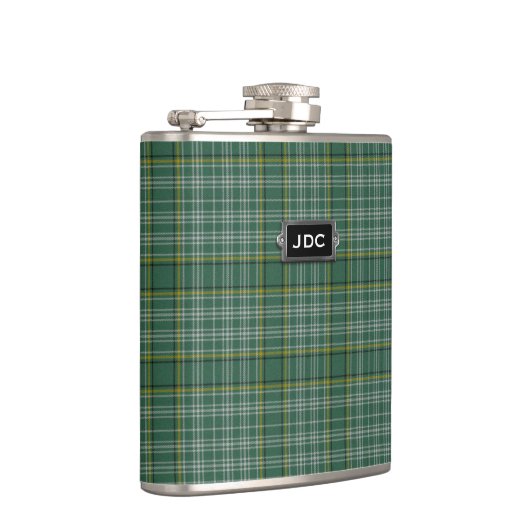 Monogramedの一族のCurrieのタータンチェック格子縞のフラスコ フラスク (右)