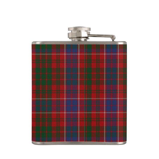 Monogramedの一族のMacRaeのタータンチェック格子縞のフラスコ フラスク (裏面)