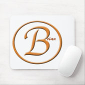 Monogramedの手紙"B"の名前 マウスパッド (マウス)