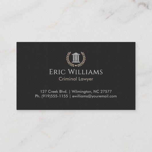 Monogramed Courthouse 名刺 (裏面)