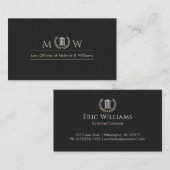 Monogramed Courthouse 名刺 (正面/裏面)