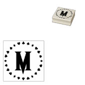 Monogramed Letter, Card Suits Design Ring ラバースタンプ (押印)