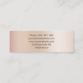 Monogramm Modern Minimal Beige スキニー名刺 (裏面)