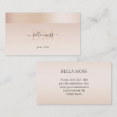 Monogramm Modern Minimal Beige 名刺 (正面/裏面)